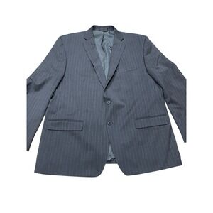 Collection by Michael Strahan Blazer Wool Blend Suit Jacket Gray Men's 48 R